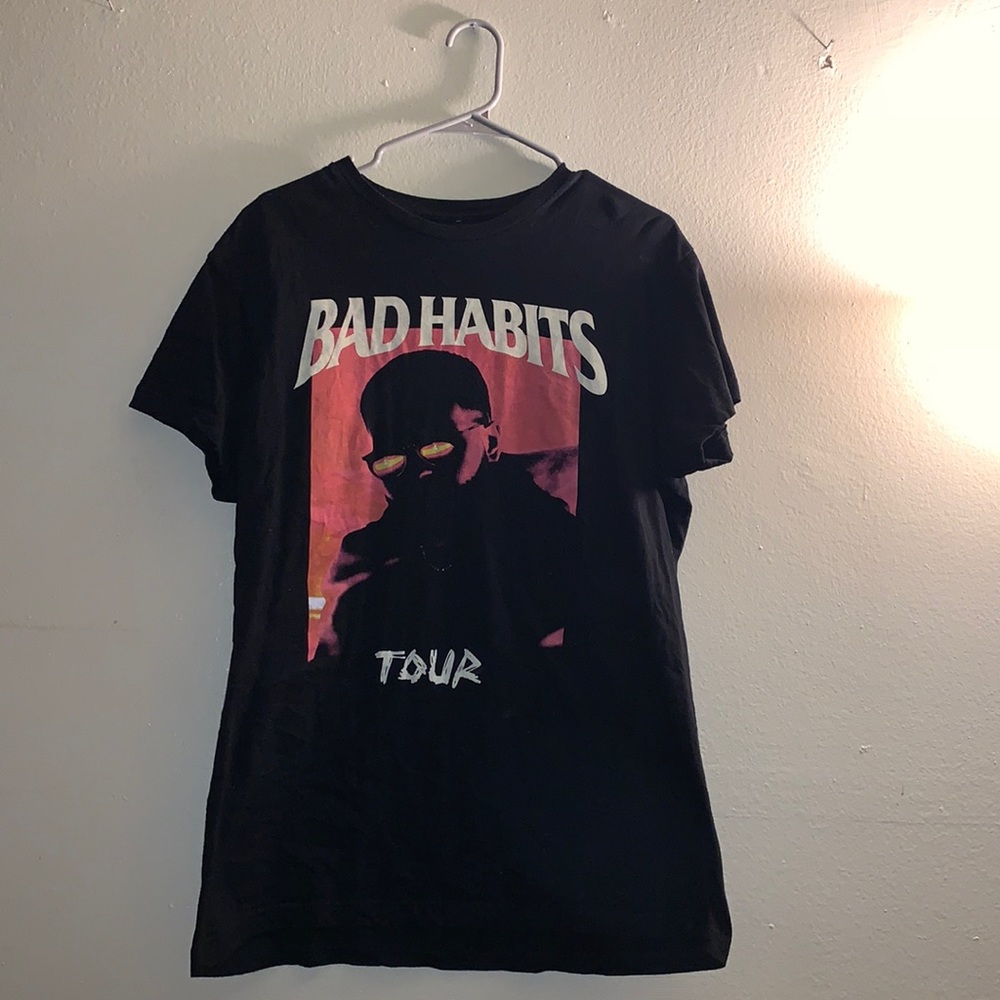 nav bad habits tee shirt